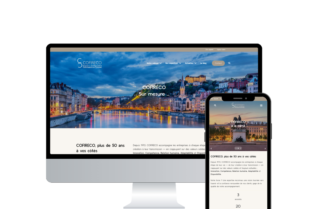 visuel format mobile et ordinateur du site